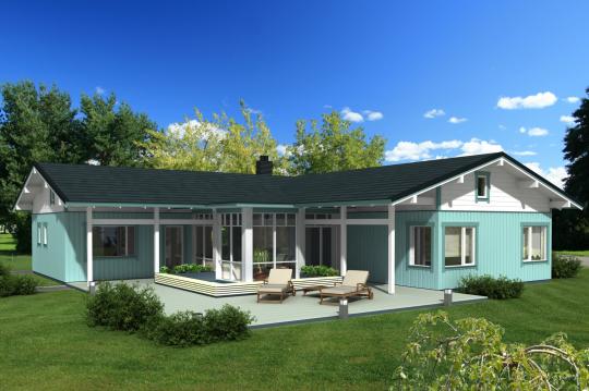 Casa de madera modelo Zurita