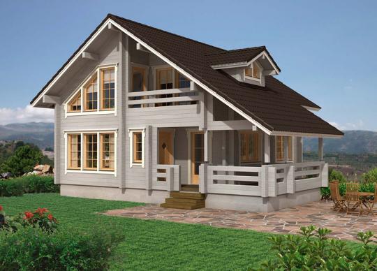 Casa de madera modelo Salces
