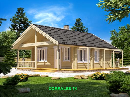 Casa de madera modelo Corrales