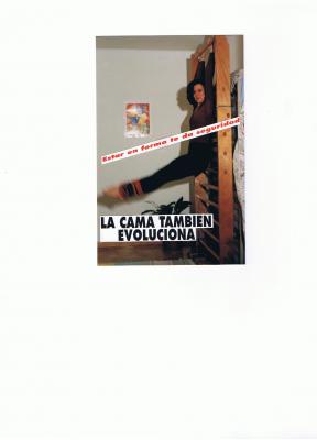 Cama abatible con espaldera