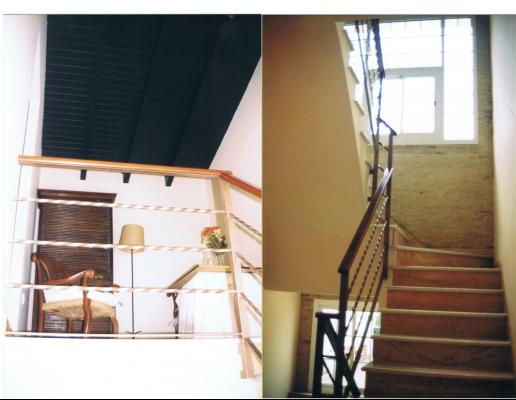 Escalera y ático