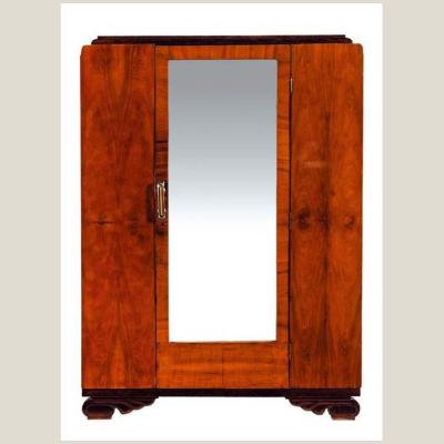 ARMARIO ART DECO EN CAOBA PP SIGLO XX