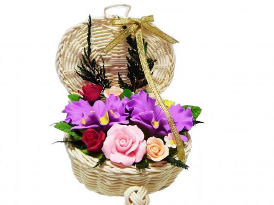 Baulito de flores de jabon