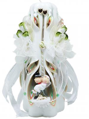 Vela decorada para boda