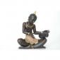 Figura Buda golden tibet musico tambor