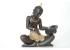 Figura Buda golden tibet musico tambor