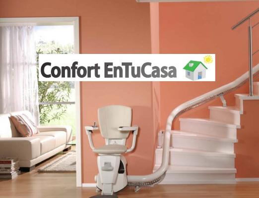 Silla subescaleras modelo Flow instalada en Santander - Cantabria
