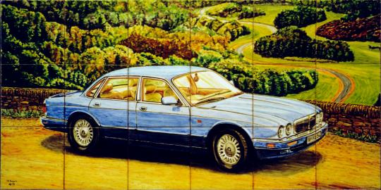 Bentley en azulejos