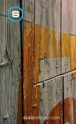 Detalle de puerta recuperada para decoración. scalaimagen.com