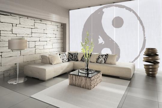 Panel japones impresion digital ying-yang