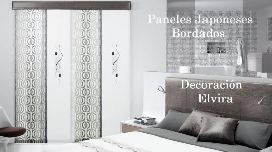 Paneles japoneses bordados