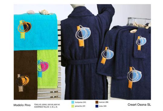 Toallas bordadas con apliques, Creart Osona