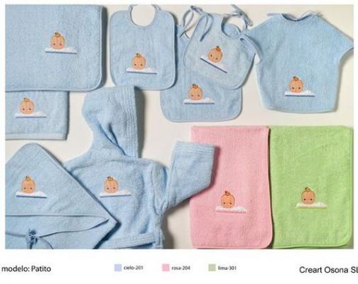 Capas de baño bordadas, Creart Osona