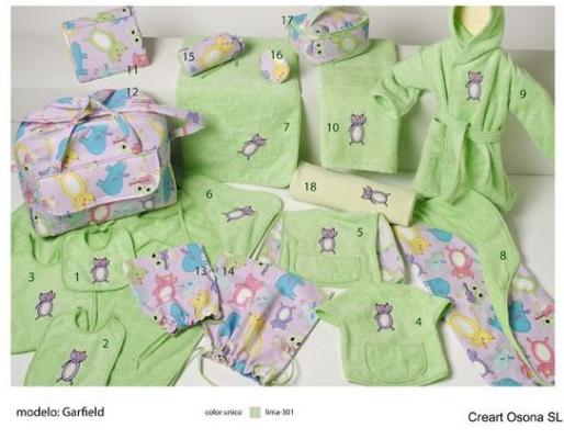 Albornoces bebe bordados, Creart Osona