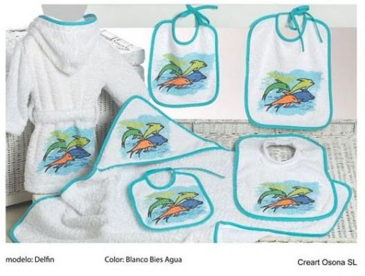Baberos y albornoces estampados, Creart Osona
