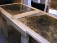 Mesa cristal tintado extendida