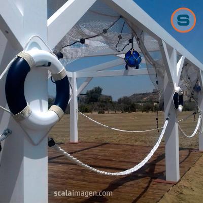 Decoración marinera para chiringuito en Aguilas, Murcia. scalaimagen.com