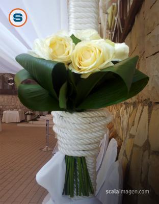 Decoración de banquete de boda estilo marinero. scalaimagen.com