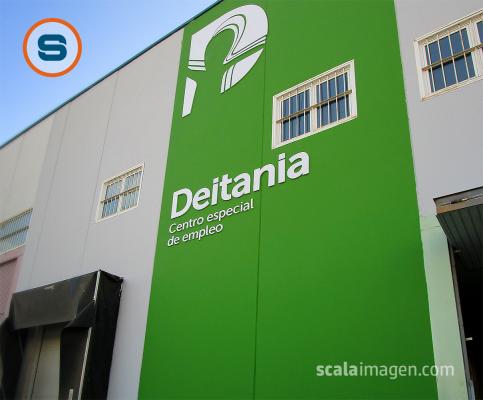 Rótulo corpóreo de pvc fresado para Deitania centro especial de trabajo