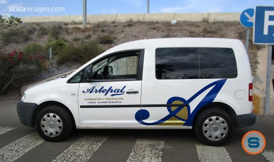 Rotulacion de vehiculo comercial cpn vinilo en Lorca