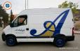 Furgón comercial rotulado para  Artepal Lorca