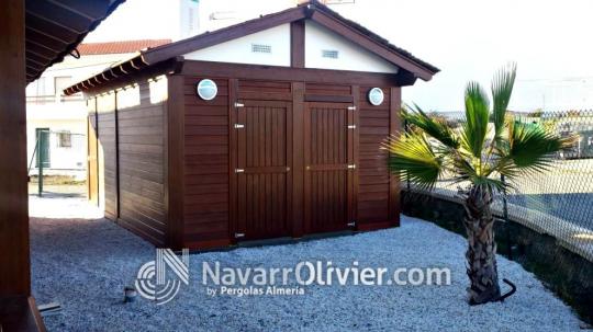 Aseo modular independiente para chiringuito de playa fijo