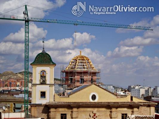 Reconstrucción de patrimonio arquitectonico, Cupula iglesia de Santiago, Lorca, Murcia