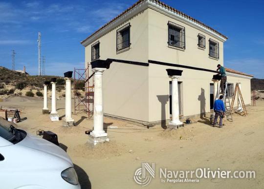 Exterior de vivienda de madera eficiente, recubrimiento exterior SATE