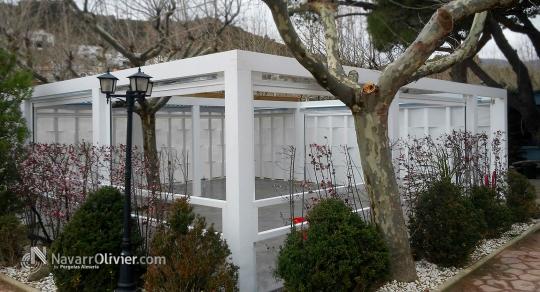 Pérgola de uso común para camping en Collera, Girona