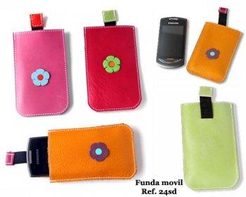 Funda cubre movil de piel de Ubrique