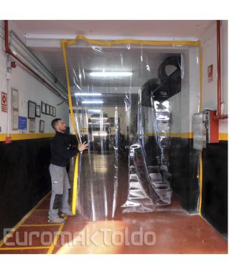 cortina transparente para jardin