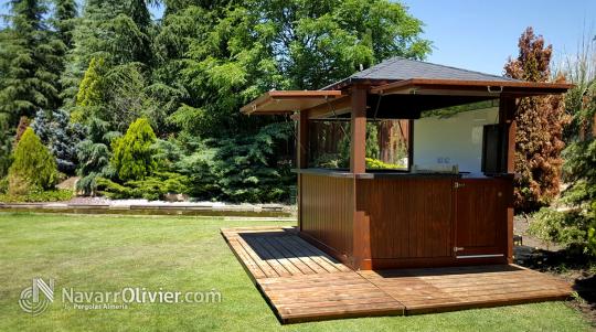 Kiosco de madera tranportables. www.navarrolivier.com