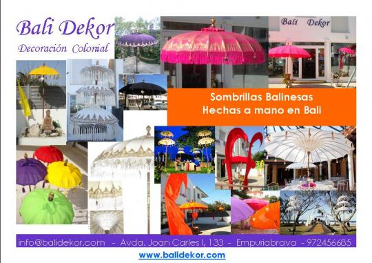 Sombrillas Balinesas Bodas y Eventos