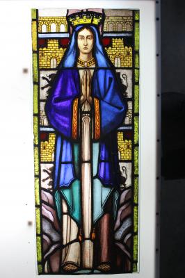 Centro vidriera religiosa