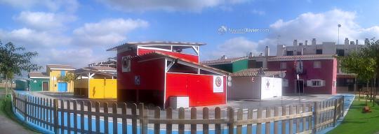 Construcción de edificios en madera para exterior para Vialdea educativa Proyecto ADAI