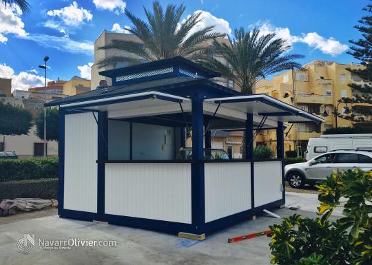 Chiringuito de madera de 15 m2. Roquetas de Mar, Almería