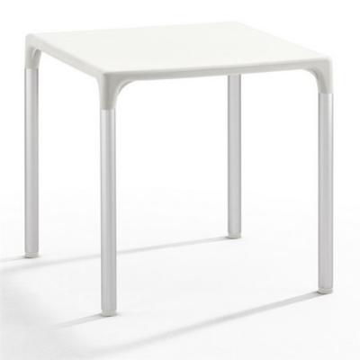 Mesa de diseño ELI- aluminio, y polipropileno 72x72 cms Mesa de diseño ELI- aluminio, y polipropileno 72x72 cms