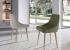 Sillón tapizado estilo nórdico con patas de madera de haya
