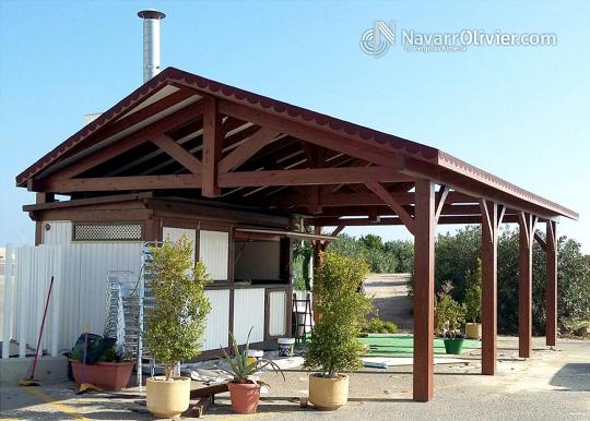 Churreria compuesta por Kiosco de 10 m2 con pérgola para Churrería La Lonja, Garrucha