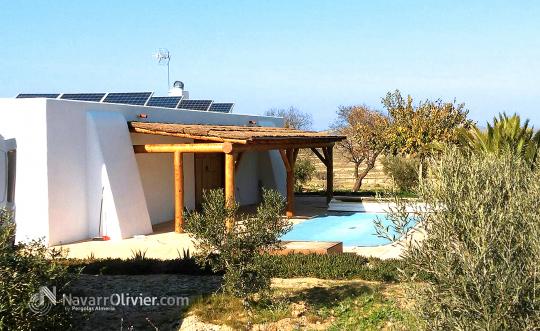 Pergola rústica para vivienda rural en Cabo de Gata, Almería