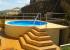 Piscina de acero Elevada + sala y clorador