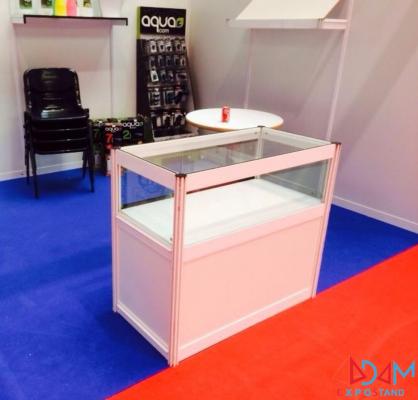 mostrador vitrina para congresos, ferias, exposiciones