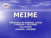 MEIME  sofas, tapizados y colchones