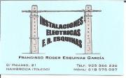F.R.ESQUINAS Instalaciones Electricas
