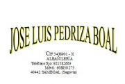 ALBAÑILERIA JOSE LUIS PEDRIZA BOAL