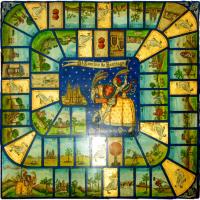 JUEGO DE LA OCA DEL CAMINO DE SANTIAGO PINTADO A MANO JUEGO DE LA OCA DEL CAMINO DE SANTIAGO PINTADO A MANO