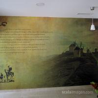 Muro decorativo impreso. Don quijote, Lorca. www.scalaimagen.com