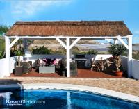 Pergola a 2 aguas para piscina Pergola a 2 aguas para piscina