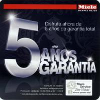 5 años de garantía Miele