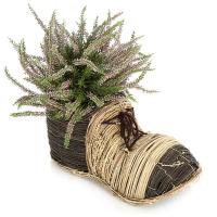 Zapato maceta para flores y plantas  artificiales en lallimona.com